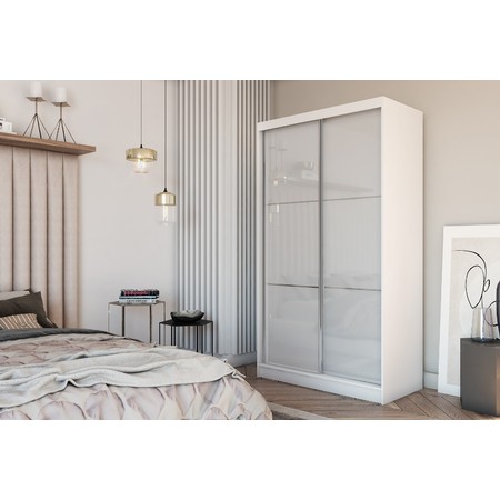 Kvalitní Šatní Skříň Viviana 200 cm Bílá Furniture