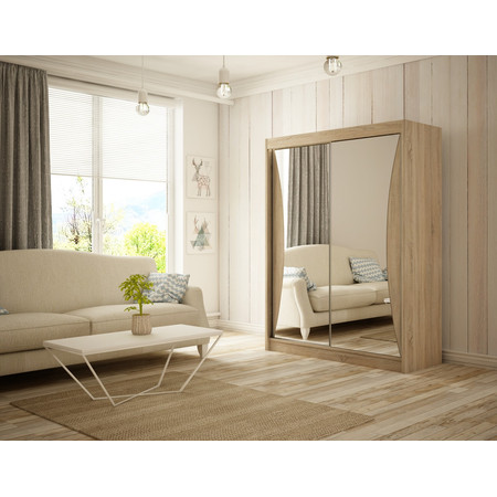 Twin Gardróbszekrény - 150 cm Sonoma tölgy Furniture